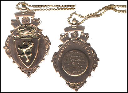 Robert King's Greenock Charity Cup Winners medal